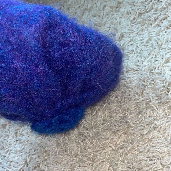 Vintage Cushendale Beret Tam Cap Mohair and Wool Women’s Blue/Purple Fitted Dead main image 4